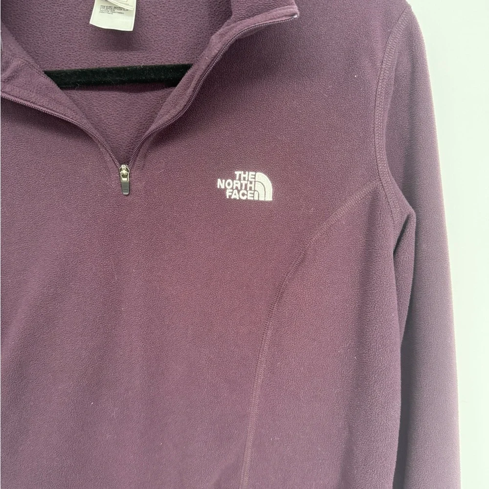 The North Face TKA 100 Fleece Quarter Zip Pullover Purple Women’s L